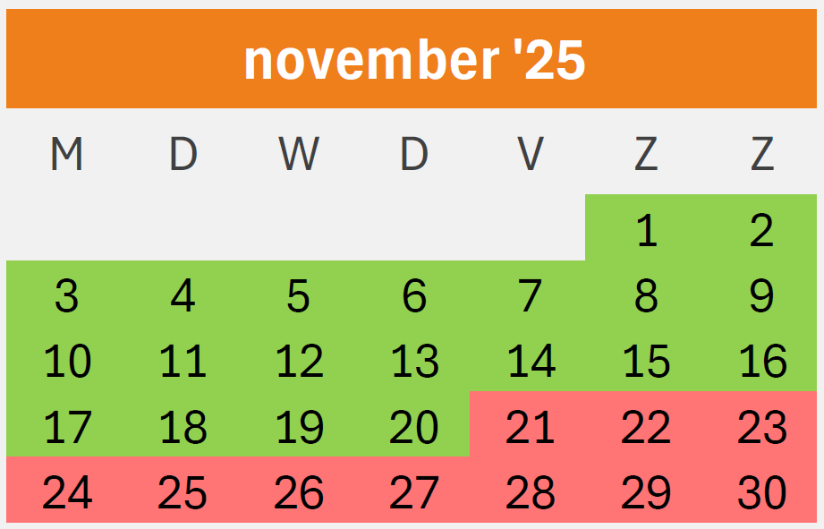 Kalender November